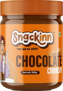 snackinn CHOCOLATE CRUNCHY PEANUT BUTTER (350 GM,PACK OF 1)