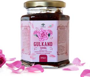 Vanalaya Natural Organic Gulkand Prepared Using Damask Rose Enhanced with Cardamon