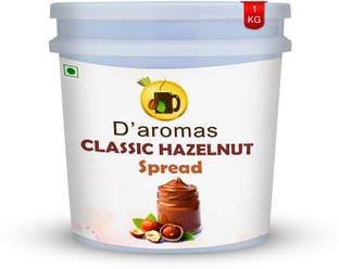 D'aromas Classic Hazelnut Spread |100% Vegetarian | Spreads for Bread, Cake,Desserts