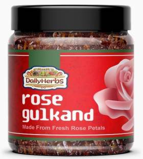 DAILYHERBS Gulkand (Rose Petal Jam) (Made with Mishri | Crytal Sugar) 400 g