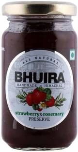 Bhuira All Natural Strawberry and Rosemary Jam |No preservatives|No Artifical Color