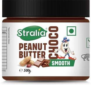 STRALIA Organic Choco Peanut Butter, Made with 100% Organic Peanuts (SMOOTH, 500g)
