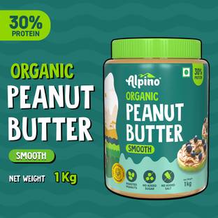 ALPINO Organic Natural Peanut Butter Smooth Unsweetened