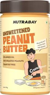 Nutrabay Foods Natural Peanut Butter Unsweetened - Crunchy,