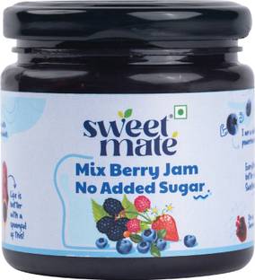 Sweetmate No Added Sugar Mix Berry Jam | 100% Natural, Real Fruit, Stevia Sweetened