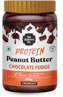 The Butternut Co. Protein Chocolate Fudge Peanut Butter | Creamy 32 G Protein |