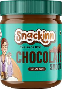snackinn CHOCOLATE SMOOTH PEANUT BUTTER (350 GM,PACK OF 1)
