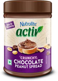 Nutralite Activ Peanut Butter, Plant based protein source, Chocolate Crunchy