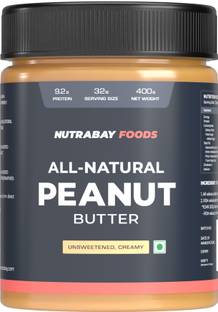 Nutrabay Foods Natural Peanut Butter Unsweetened - Cream 400 g