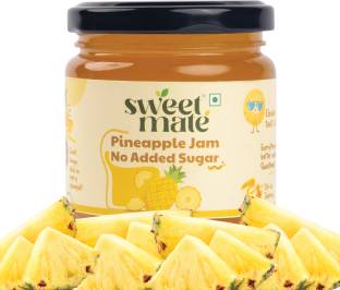 Sweetmate No Added Sugar Pineapple Jam | 100% Natural, Real Fruit, Stevia Sweetened