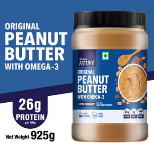 Saffola Fittify Original Peanut Butter with Omega-3 Extra Crunchy