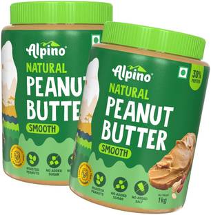 ALPINO Natural Peanut Butter Smooth Unsweetened