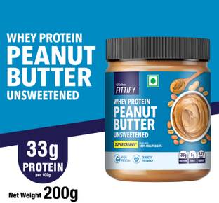 Saffola Fittify Whey Protein Peanut Butter Unsweetended Super Creamy