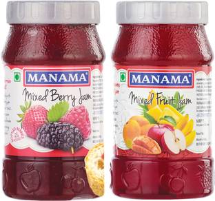 MANAMA Mixed Berry Jam and Mixed Fruit Jam