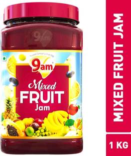 9am Mixed Fruit Jam 1Kg, Pure, Natural & Organic Ingredients Sweet, Tasty & Healthy