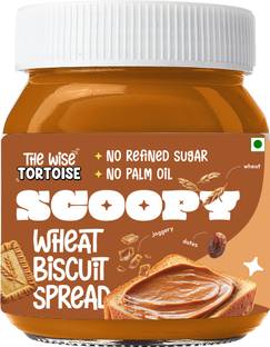 The Wise Tortoise SCOOPY Wheat Biscuit Spread | No Refined Sugar, No Palm Oil | Dates & Jaggery