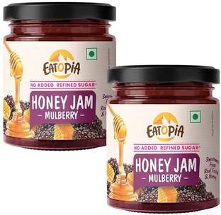 EATOPiA Mulberry Sugar Free Honey Jam 100% Pure & Natural No Artificial Chemicals (480g)