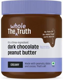 The Whole Truth Dark Chocolate Peanut Butter-Creamy|No Added Sugar|High Protein|No Preservatives
