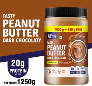 Saffola Fittify Tasty Peanut Butter Dark Chocolaty Super Creamy