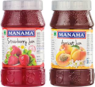 MANAMA Strawberry Jam and Apricot Jam