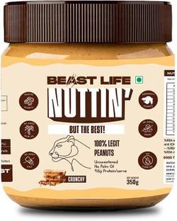 BeastLife Crunchy Peanut Butter with No Palm Oil - Premium Peanut Butter