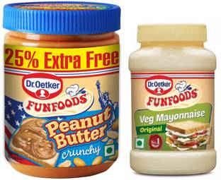 FUNFOODS VEG MAYONNAISE +CRUNCHY PEANUT BUTTER