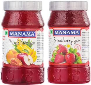 MANAMA Mixed Fruit Jam and Strawberry Jam