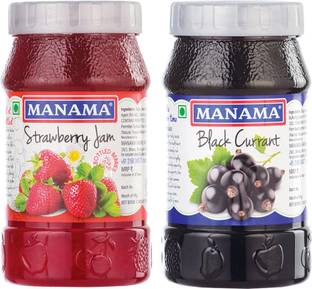 MANAMA Strawberry Jam and Black Currant Jam