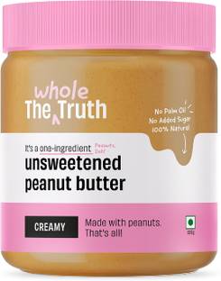 The Whole Truth Unsweetened Peanut Butter-Creamy|No Added Sugar| High Protein | No Preservatives