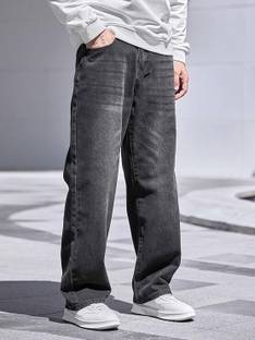 BREXX Relaxed Fit Men Grey Jeans