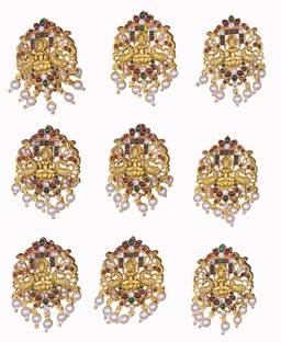 Nagneshi Art Alloy Gold-plated Multicolor Jewellery Set