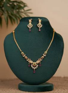 SCG Brass Gold Jewellery Set