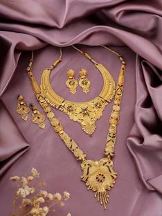 Naitrutya elegance Alloy Gold-plated Gold Jewellery Set