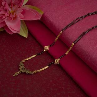 RAMDEV ART FASHION JEWELLERY Stylish and Antique chain For Women Pearl Gold-plated Plated Copper Chain