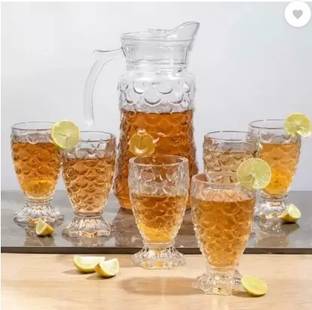 TRILOKNKS 1.8 L Glass Water Jug