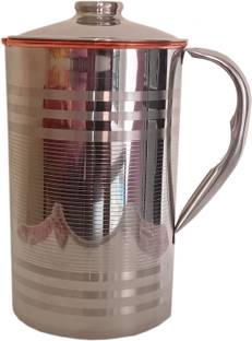 B M HANDICRAFT 2 L Stainless Steel, Copper Water Jug