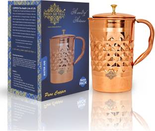 IndianArtVilla 2 L Copper Water Jug