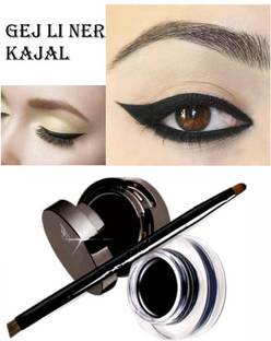 BLUEMERMAID Best Matte Finish Eye Makeup 24Hr Stay Gel Kajal & Cake Eyeliner