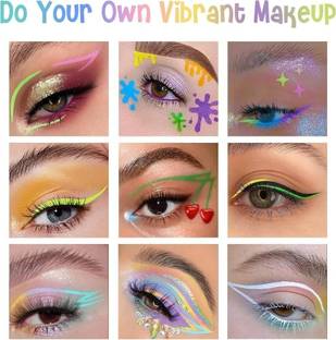 FLORERO Matte multi color crayon Eye Liner Colorful Eyeliner Pencil