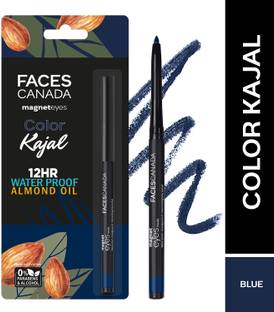 FACES CANADA Magneteyes Color Kajal | Water Proof 12HR Longstay With Almond Oil
