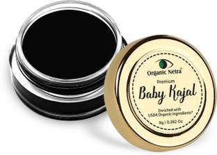 Organic Netra Baby Kajal Water Resistant,Smudge Proof For Normal Skin type