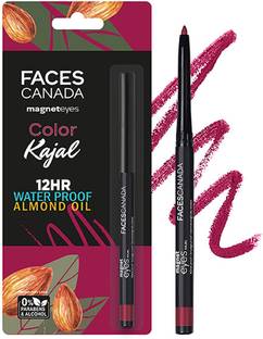 FACES CANADA Magneteyes Color Kajal | Water Proof 12HR Longstay With Almond Oil