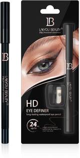 Lakyou Beauty HD Eye Definer | 24H Long-Lasting | Waterproof | Smudge-Proof | Jet Black