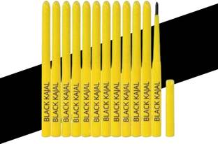 RED4 Open Black color Waterproof Eyeliner/kajal and Black 12pcs