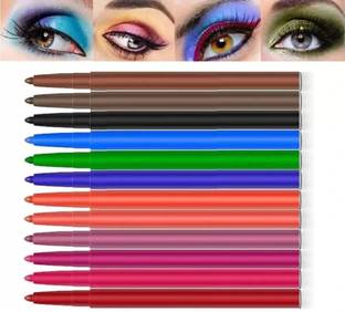 Arcanuy MATTE FINISH MULTI COLOR KAJAL LINER FOR COLORFUL EYES 12