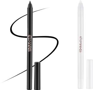 MARS Highly pigmented smudge proof water proof Kajal Velour Black and IceBerg White