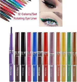BLUST&FAMME Multicolor Crayon Kajal Pack Of 12 High-Coverange kajal