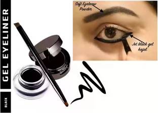 KA-KAIASHA Matte finish 2 in 1 gel kajal eyelinear for womans and girls