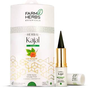 Farmherbs 100% Herbal Kajal Stick for Adults
