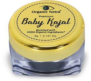 Organic Netra Baby Kajal Water Resistant, Smudge Proof For Normal Skin type